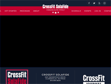 Tablet Screenshot of crossfitsolafide.com